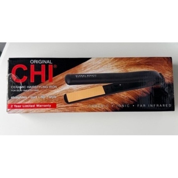 CHI Ceramic Hairstyling Iron Unisex OS Black NEW 1 Inch Flat Iron GF1001 - Picture 2 of 4